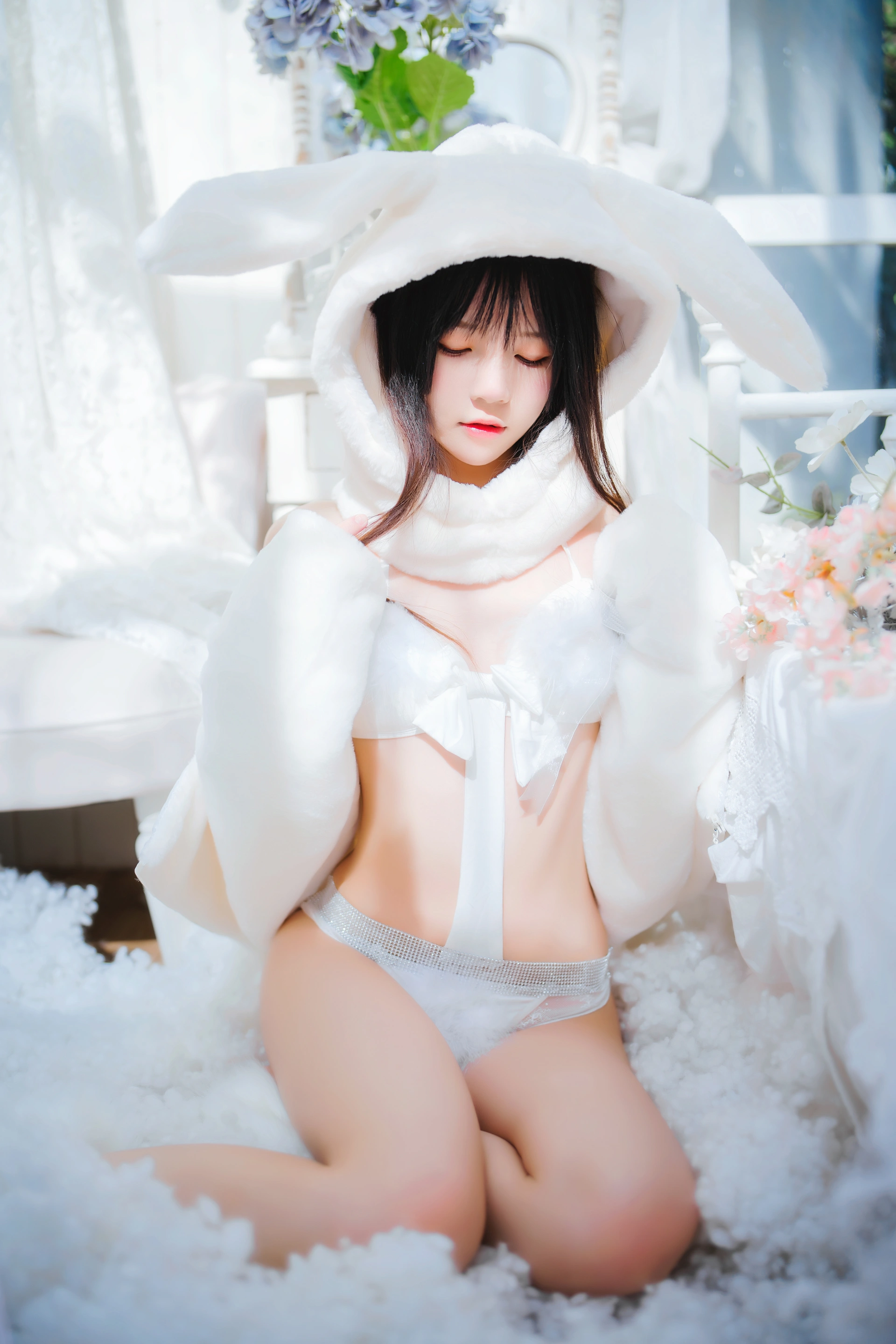 桜桃喵 - NO.141 小白兔01+02 3